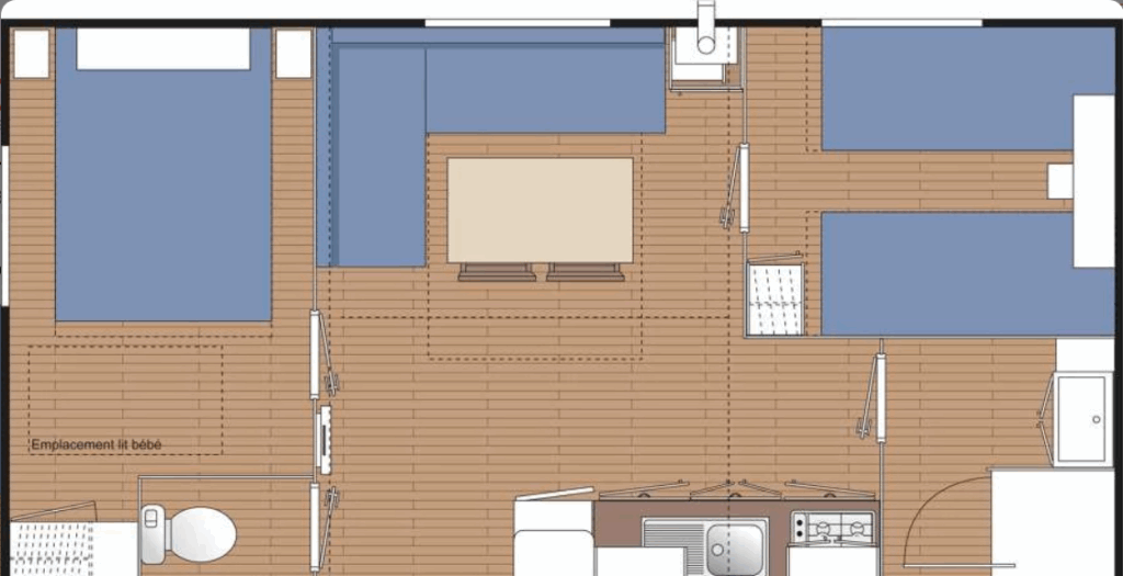 Mobil home O'HARA 734 2Ch à vendre Achat vente Mobil Home d'occasion O&#039 HARA (Ref. 33743)